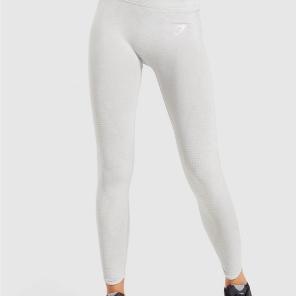 Gymshark Vital Seamless 2.0 Leggings - Light Grey Marl